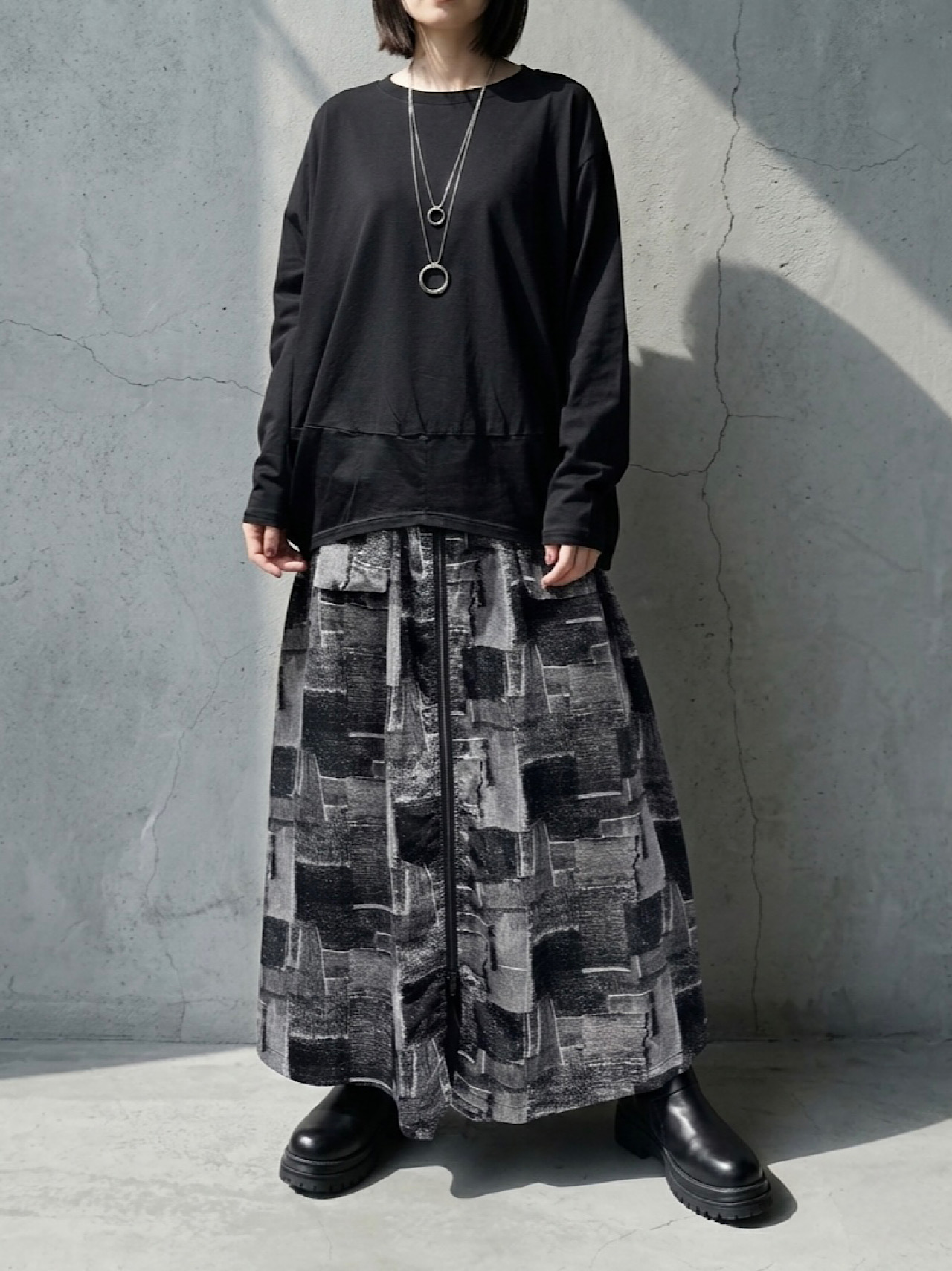 ブラック コーデパターン