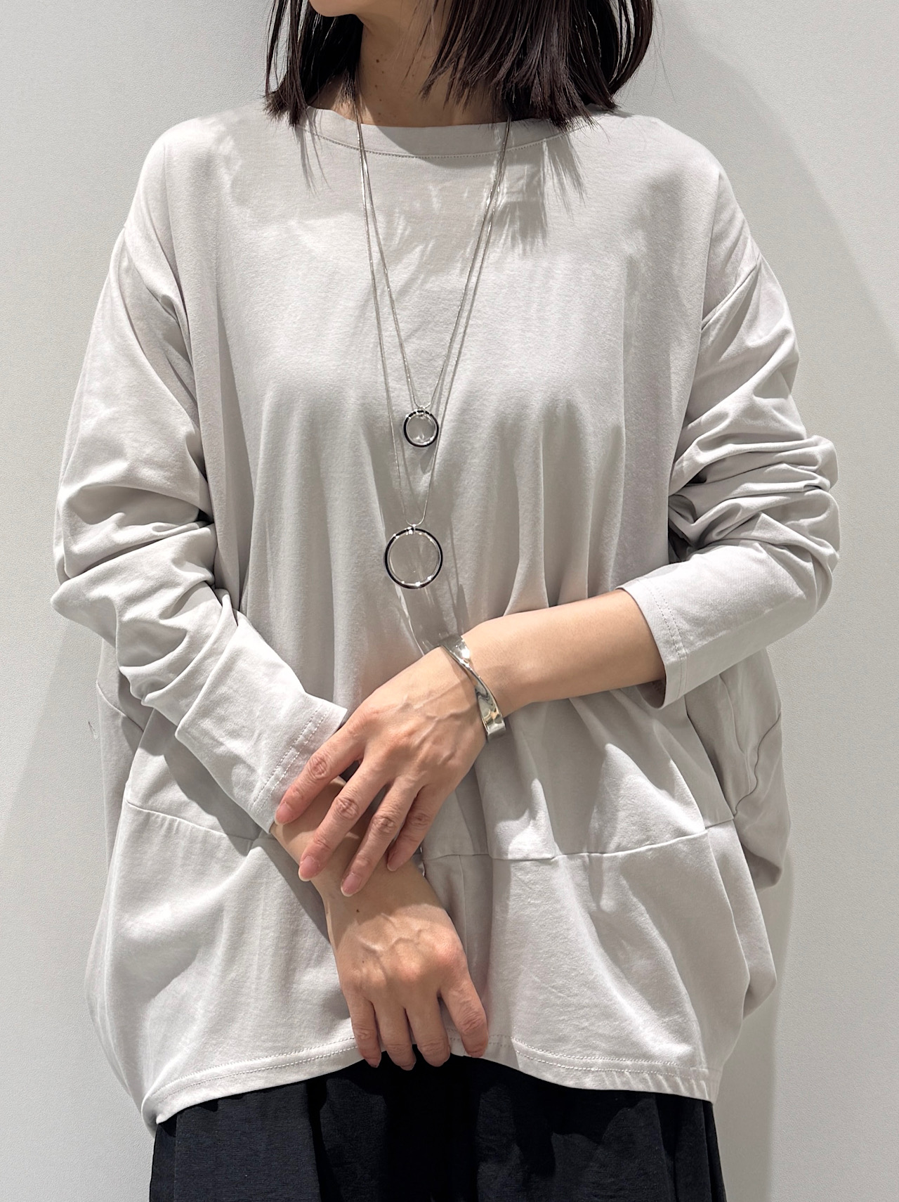 ライトベージュ 着用